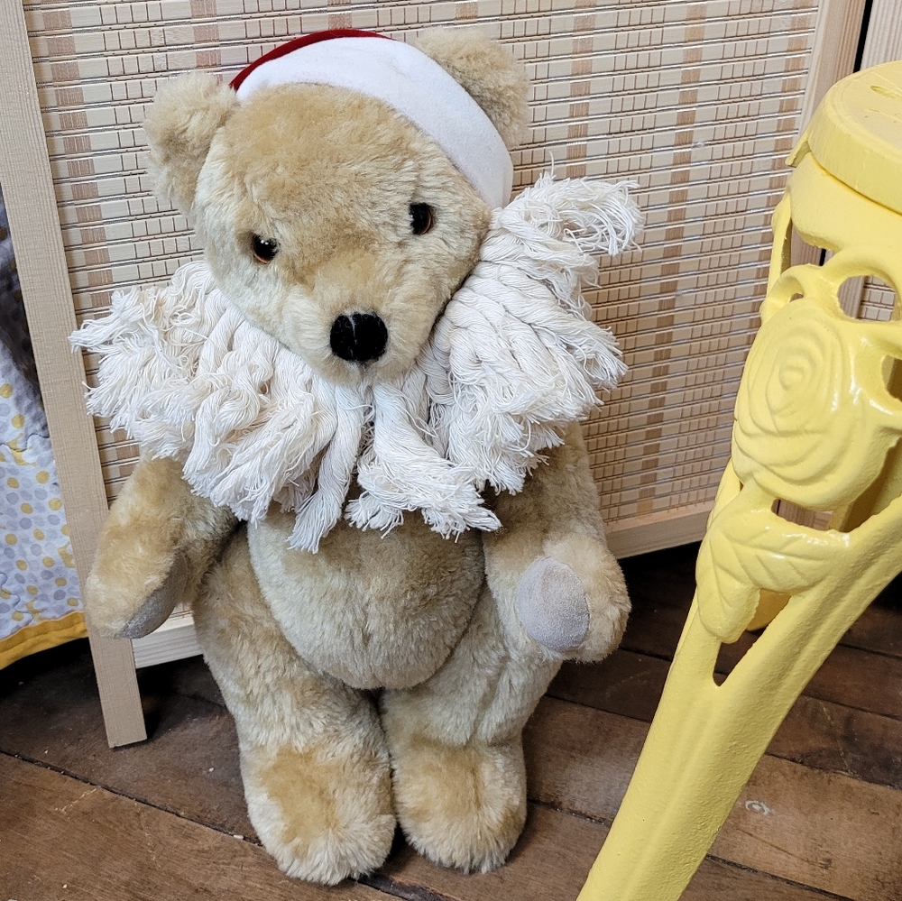 Vintage Dakin Christmas Bear - Santa - Holiday Decor